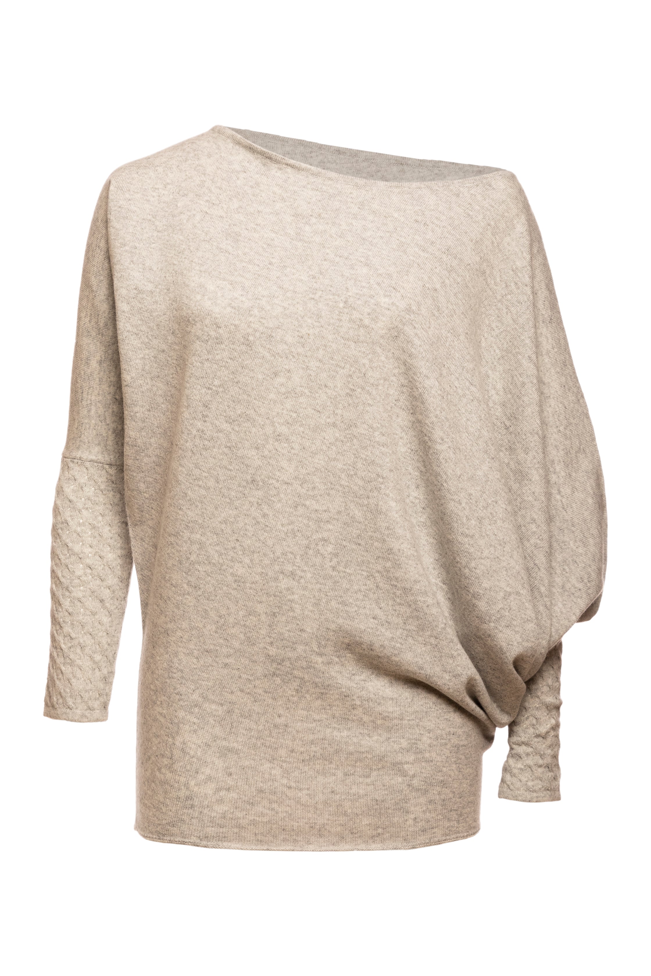 Jewel Asymmetric Boat Neck Top