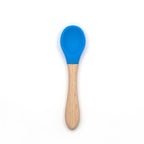 Bamboo + Silicone Baby Feeding Spoons – 2 Piece Set