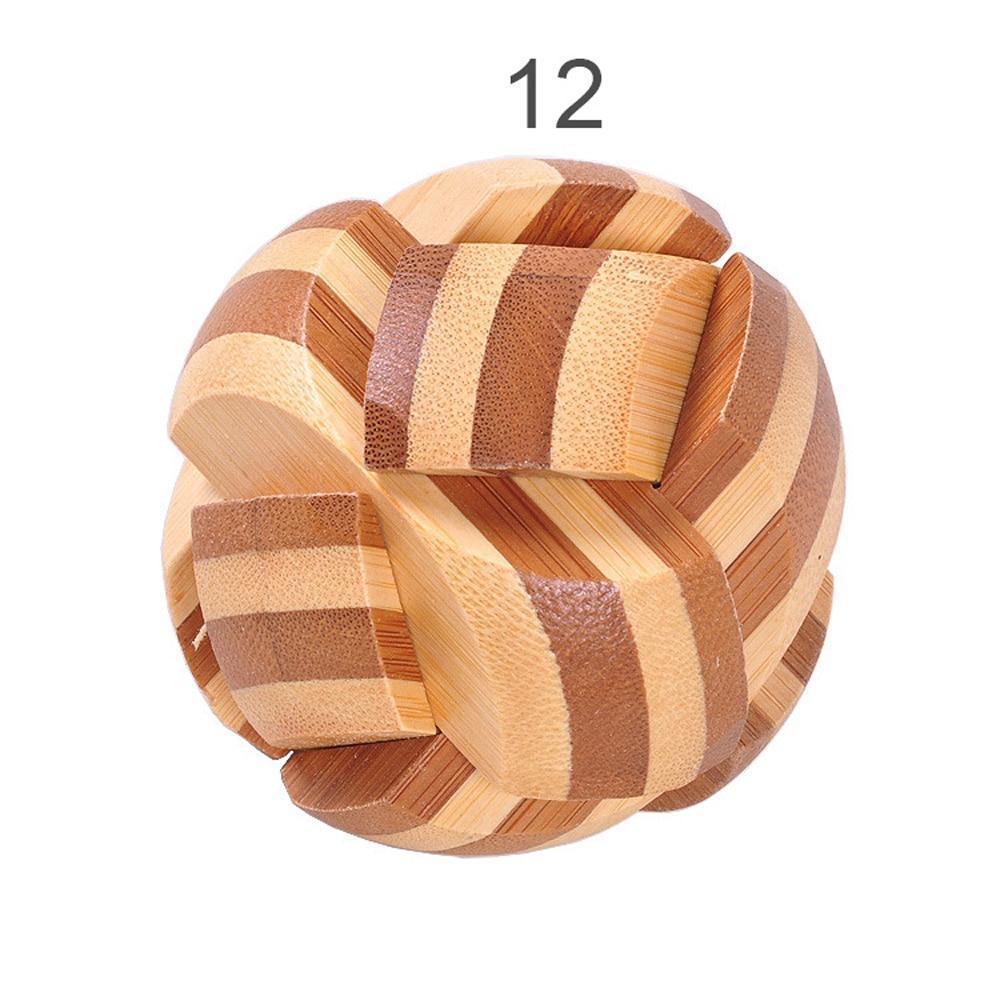 Brain Teaser 3D Wooden Interlocking Game Puzzles – 12 Styles