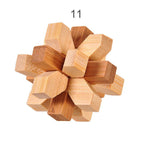 Brain Teaser 3D Wooden Interlocking Game Puzzles – 12 Styles