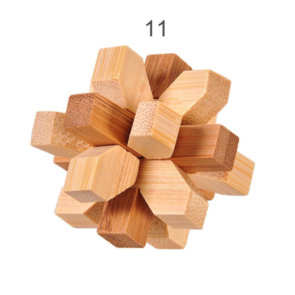 Brain Teaser 3D Wooden Interlocking Game Puzzles – 12 Styles