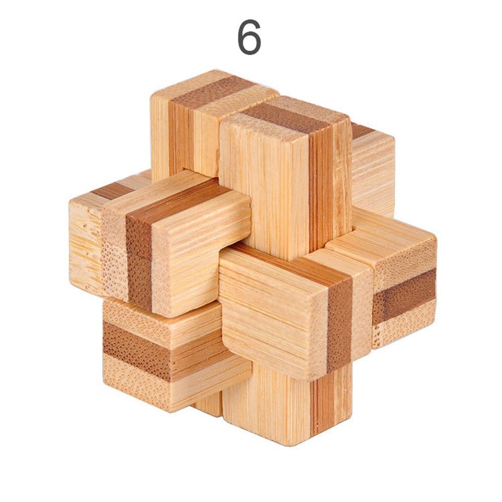Brain Teaser 3D Wooden Interlocking Game Puzzles – 12 Styles