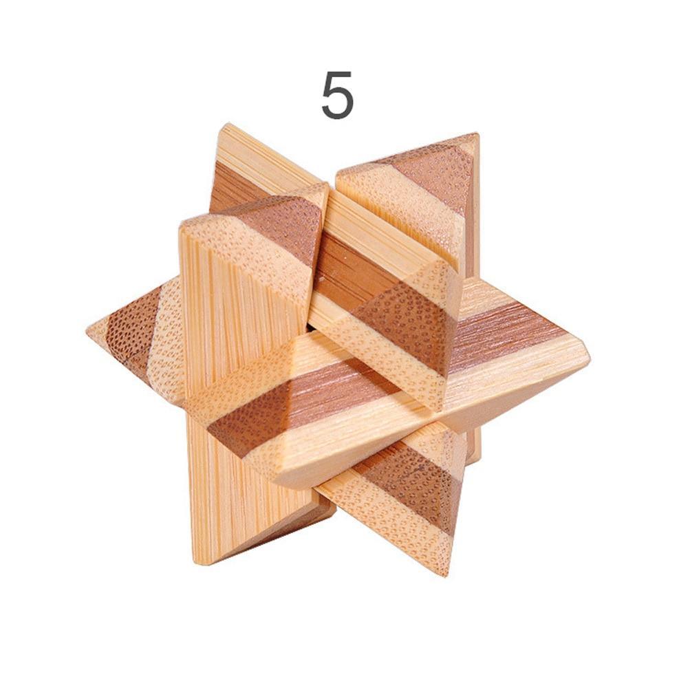 Brain Teaser 3D Wooden Interlocking Game Puzzles – 12 Styles