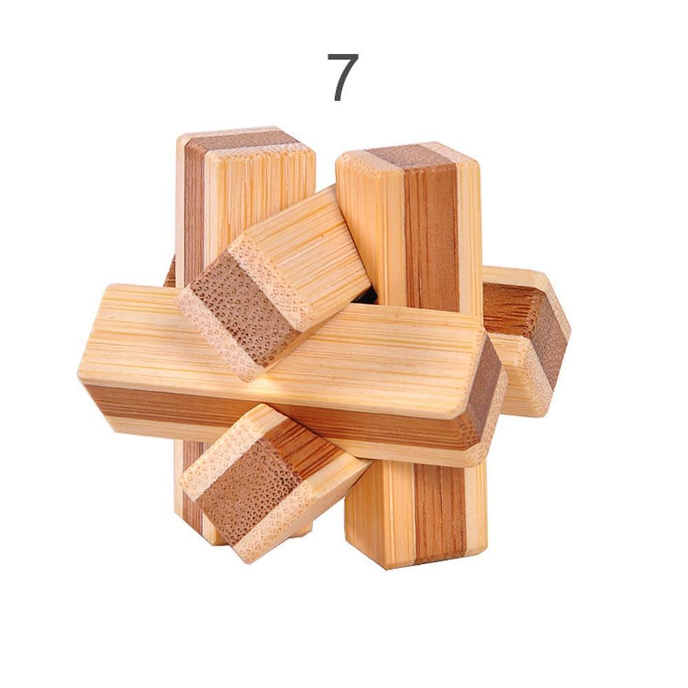 Brain Teaser 3D Wooden Interlocking Game Puzzles – 12 Styles