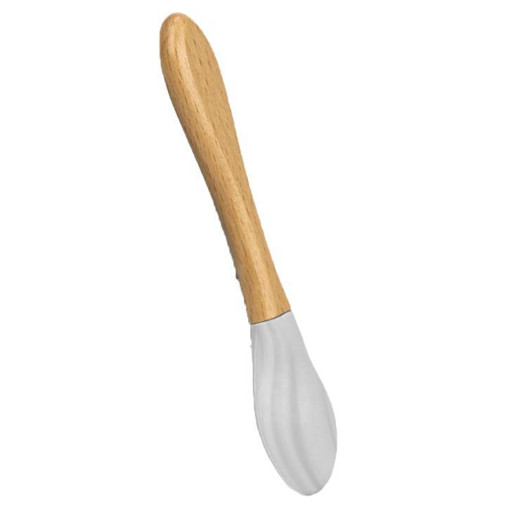 Bamboo + Silicone Baby Feeding Spoons – 2 Piece Set