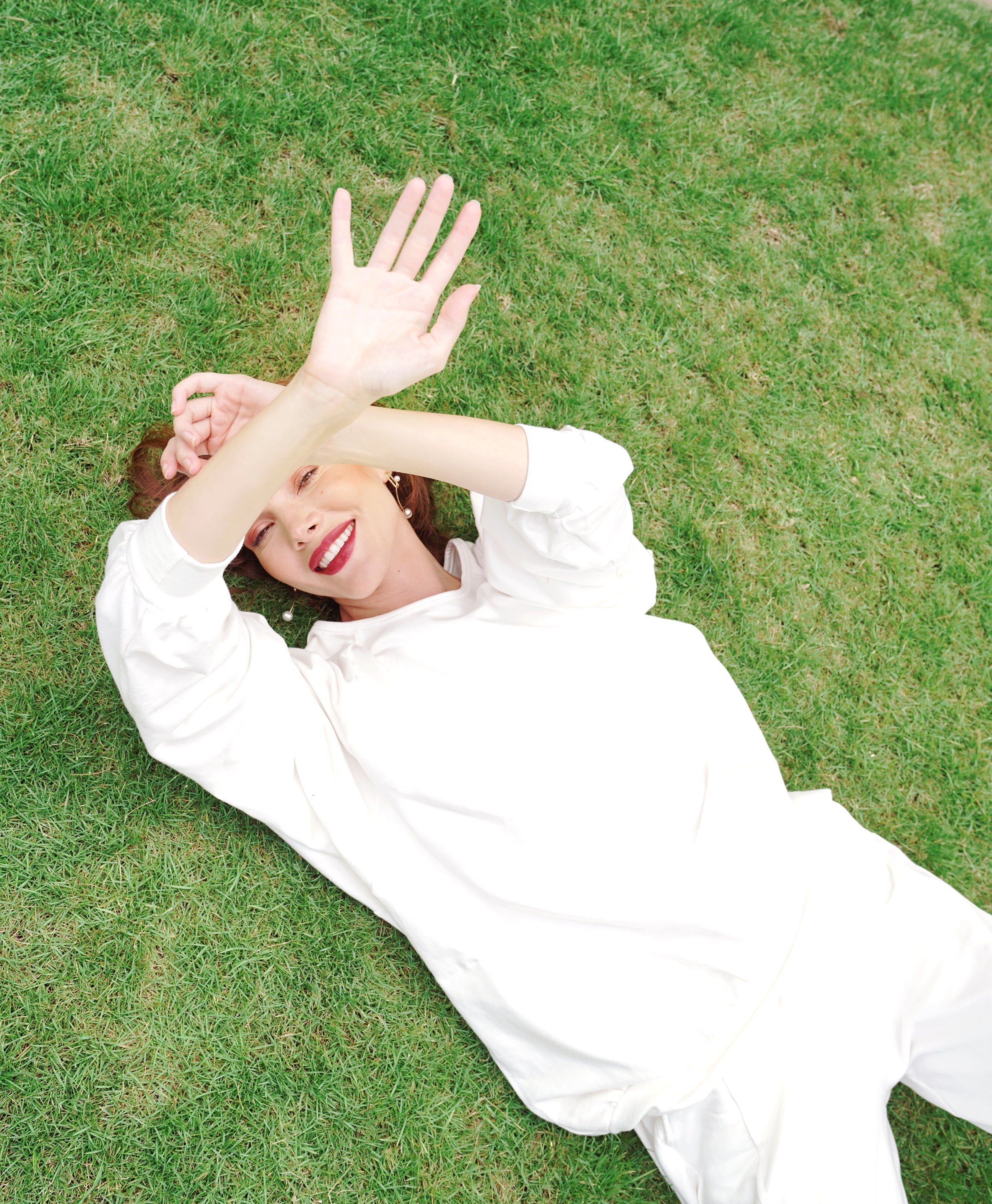 Haley Bamboo Fleece Oversized Fit Sweater – Off White