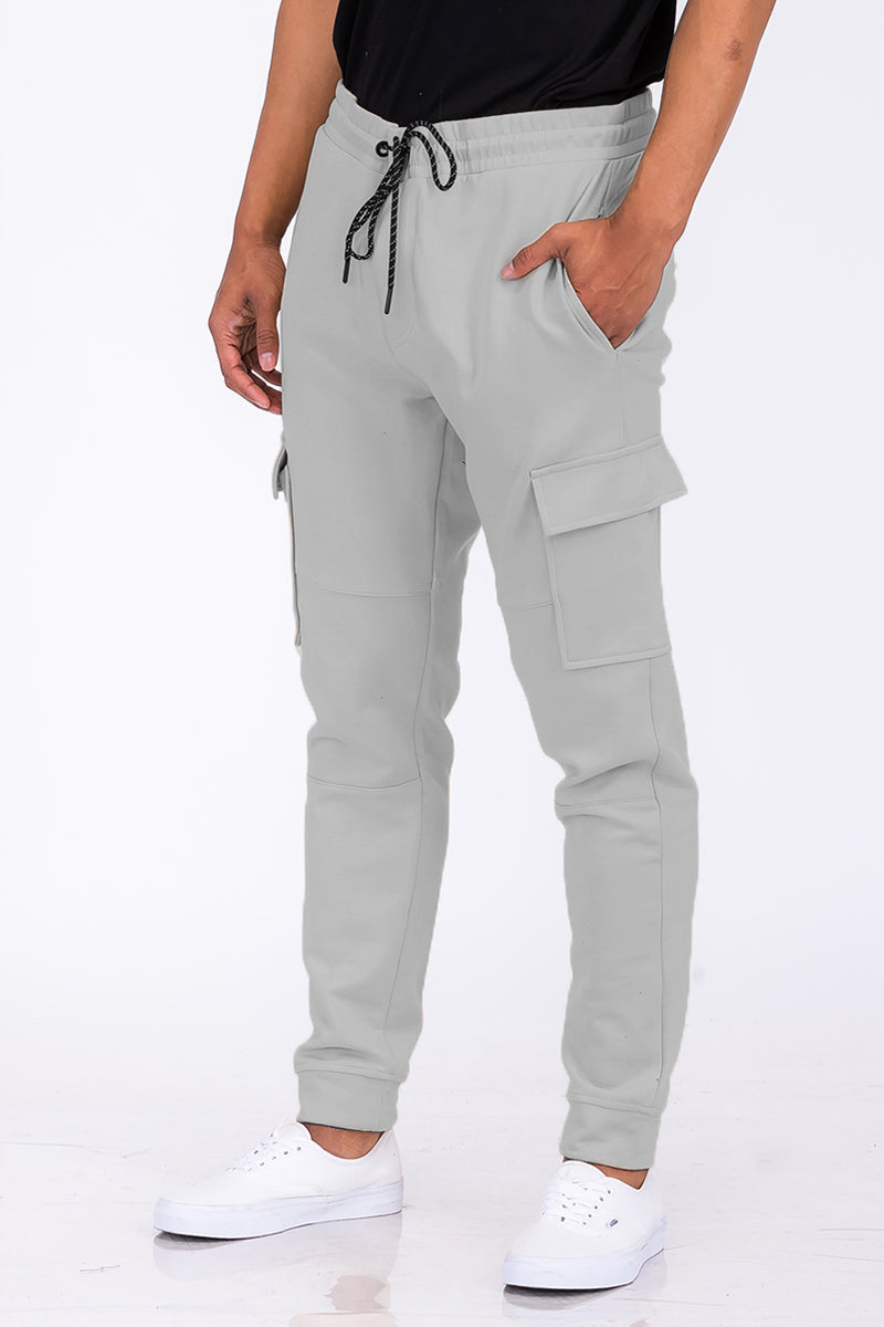 Cotton Blend Cargo Joggers-7