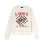 HORIZON RIDER LEATHER CARD CASE LONG-SLEEVE VTG OFF-WHITE