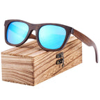 Luxury Square Wood Bamboo Polarized Sunglasses