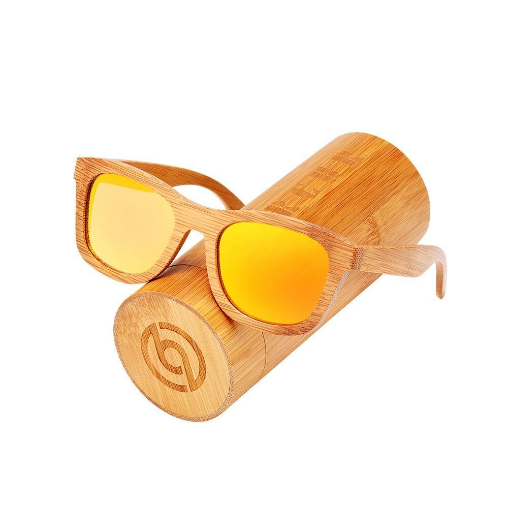Handmade Bamboo Wood Luxury Polarized Sunglasses with UV400 Protection