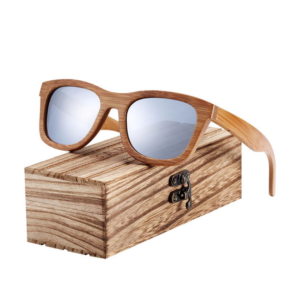 Handmade Bamboo Wood Luxury Polarized Sunglasses with UV400 Protection