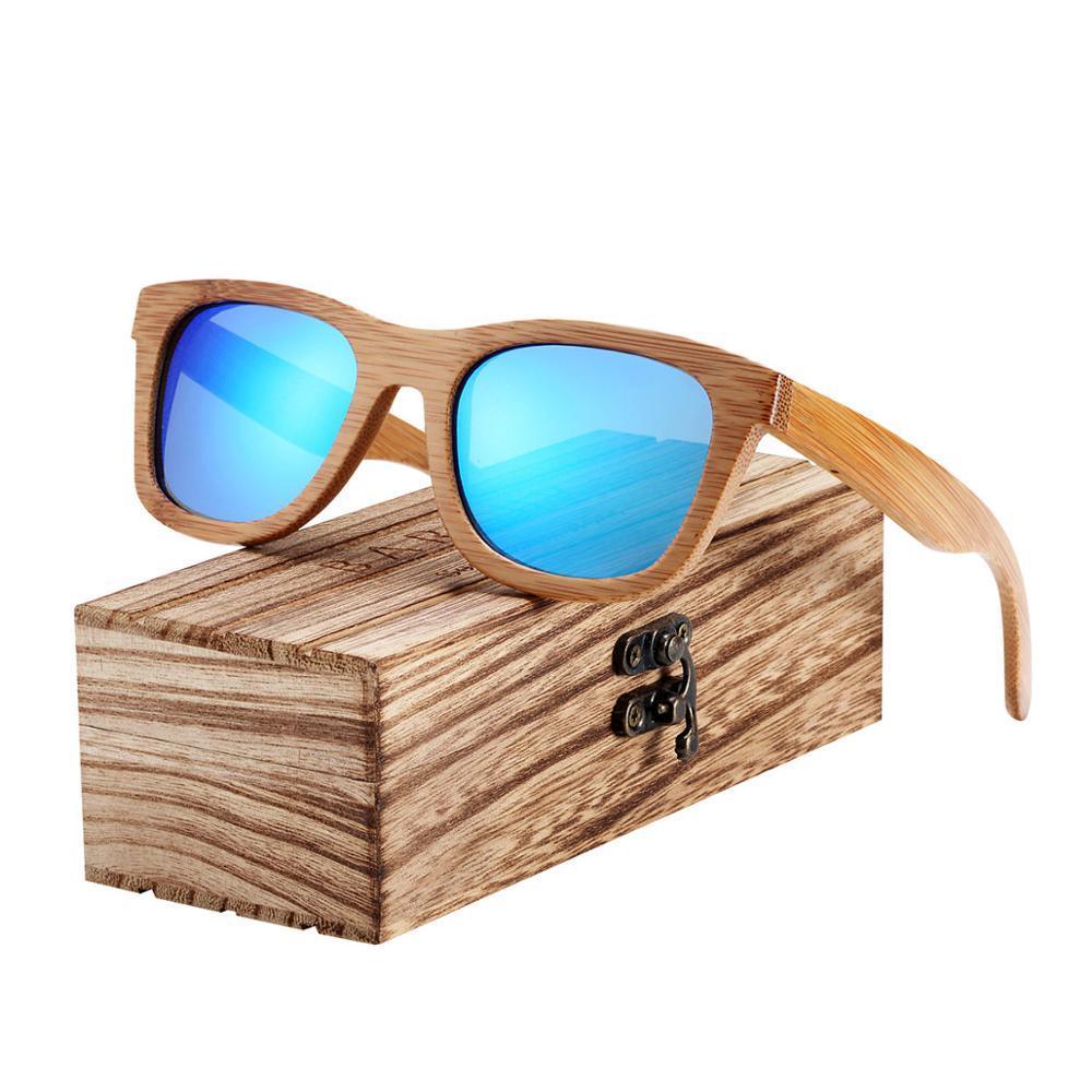 Handmade Bamboo Wood Luxury Polarized Sunglasses with UV400 Protection