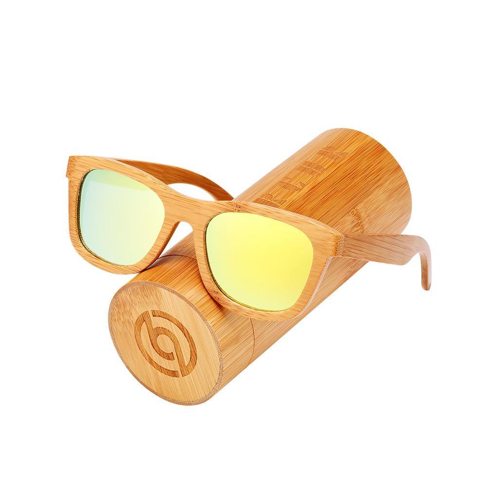 Handmade Bamboo Wood Luxury Polarized Sunglasses with UV400 Protection