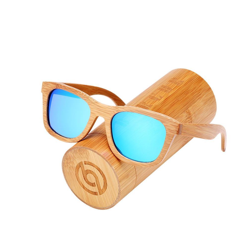 Handmade Bamboo Wood Luxury Polarized Sunglasses with UV400 Protection