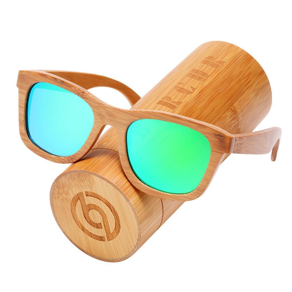 Handmade Bamboo Wood Luxury Polarized Sunglasses with UV400 Protection