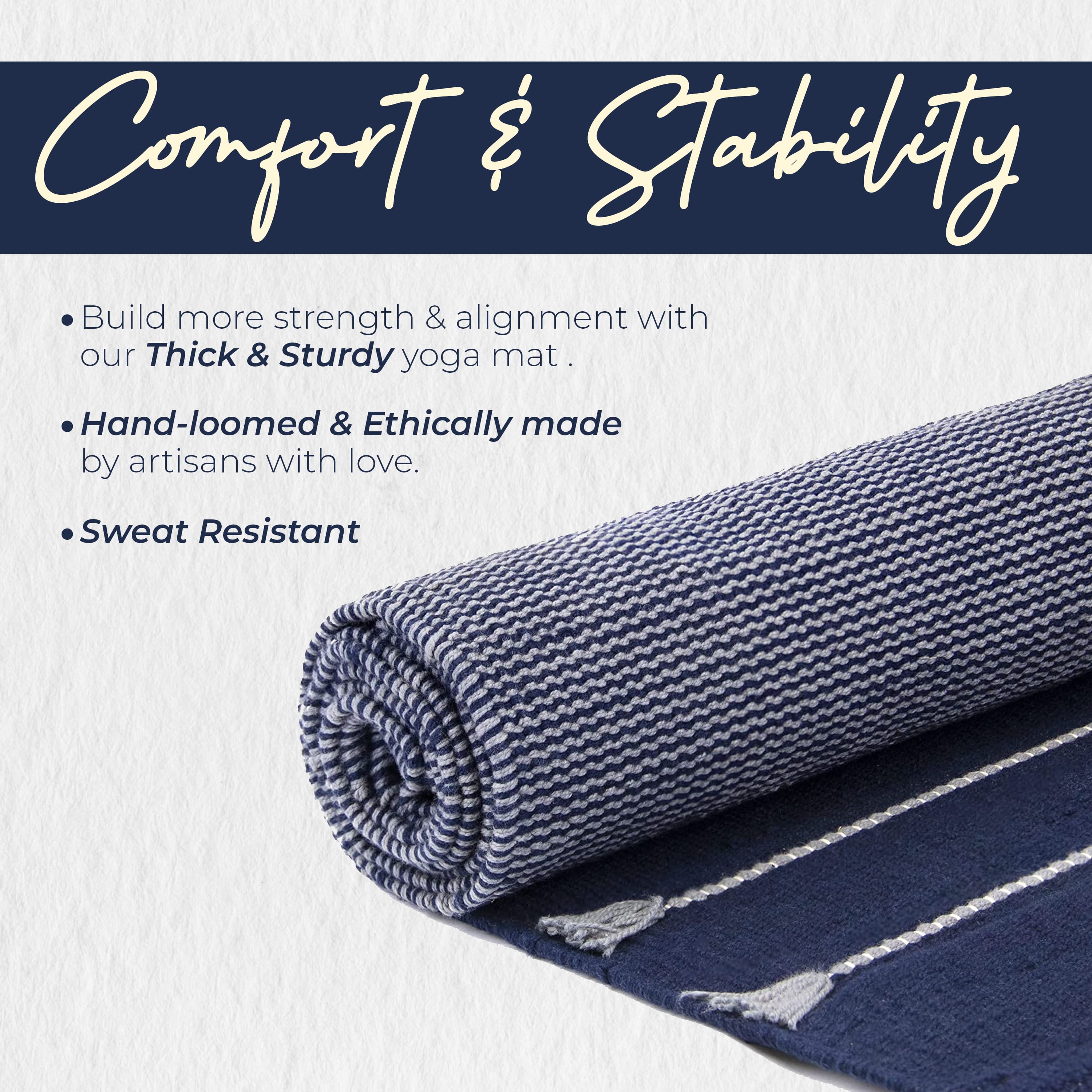 Organic & Eco-Friendly Cotton Yoga Mat