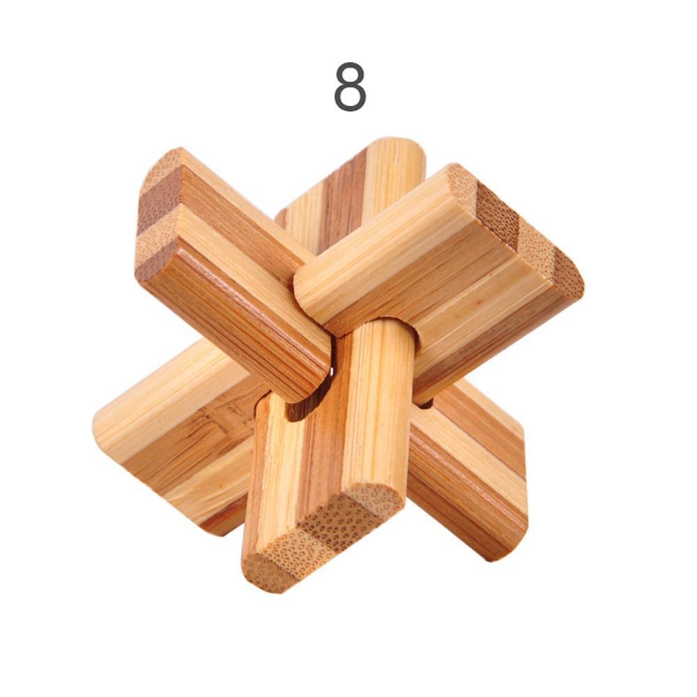 Brain Teaser 3D Wooden Interlocking Game Puzzles – 12 Styles
