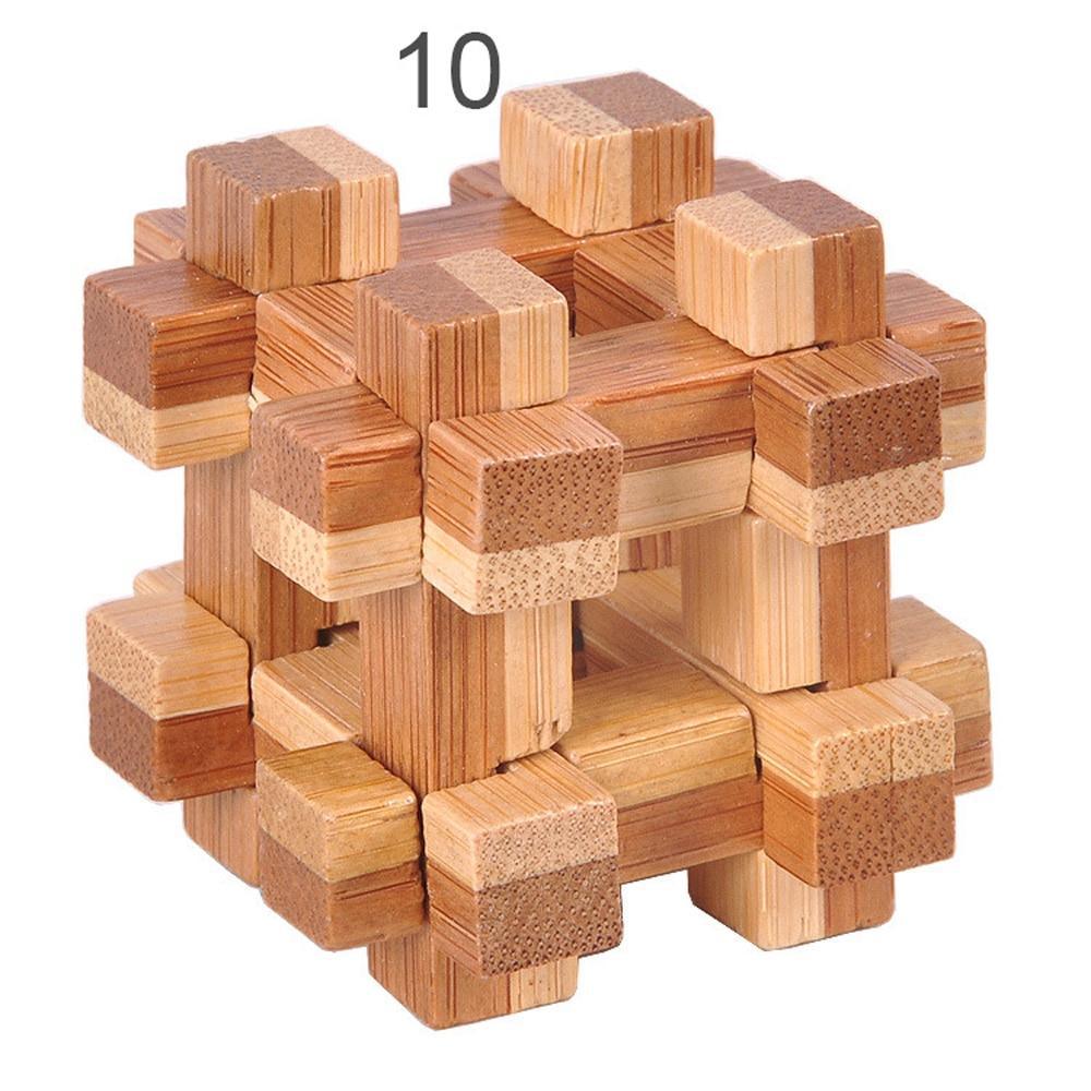 Brain Teaser 3D Wooden Interlocking Game Puzzles – 12 Styles