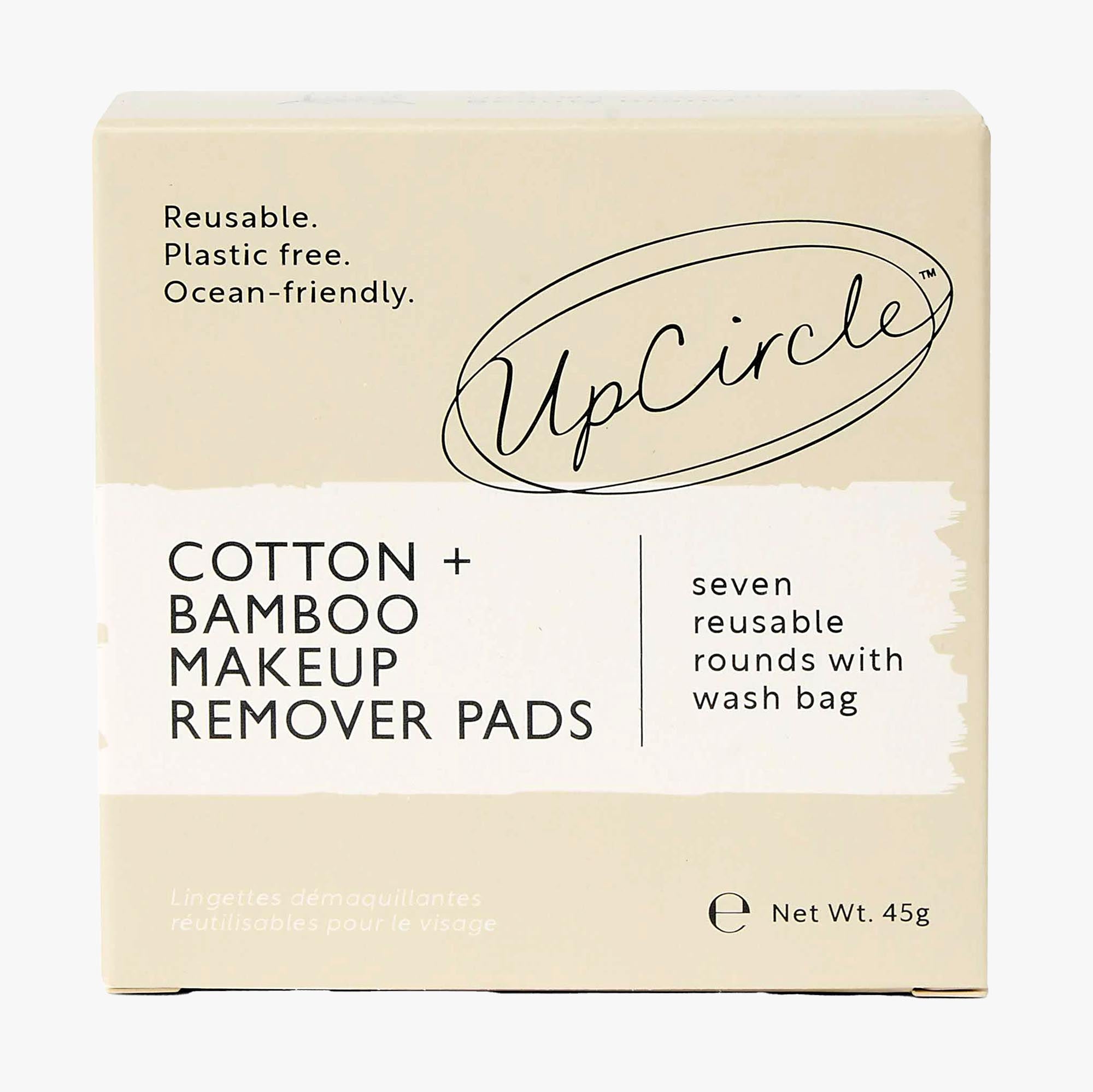 Bamboo + Cotton Plastic-Free Reusable Makeup Pads