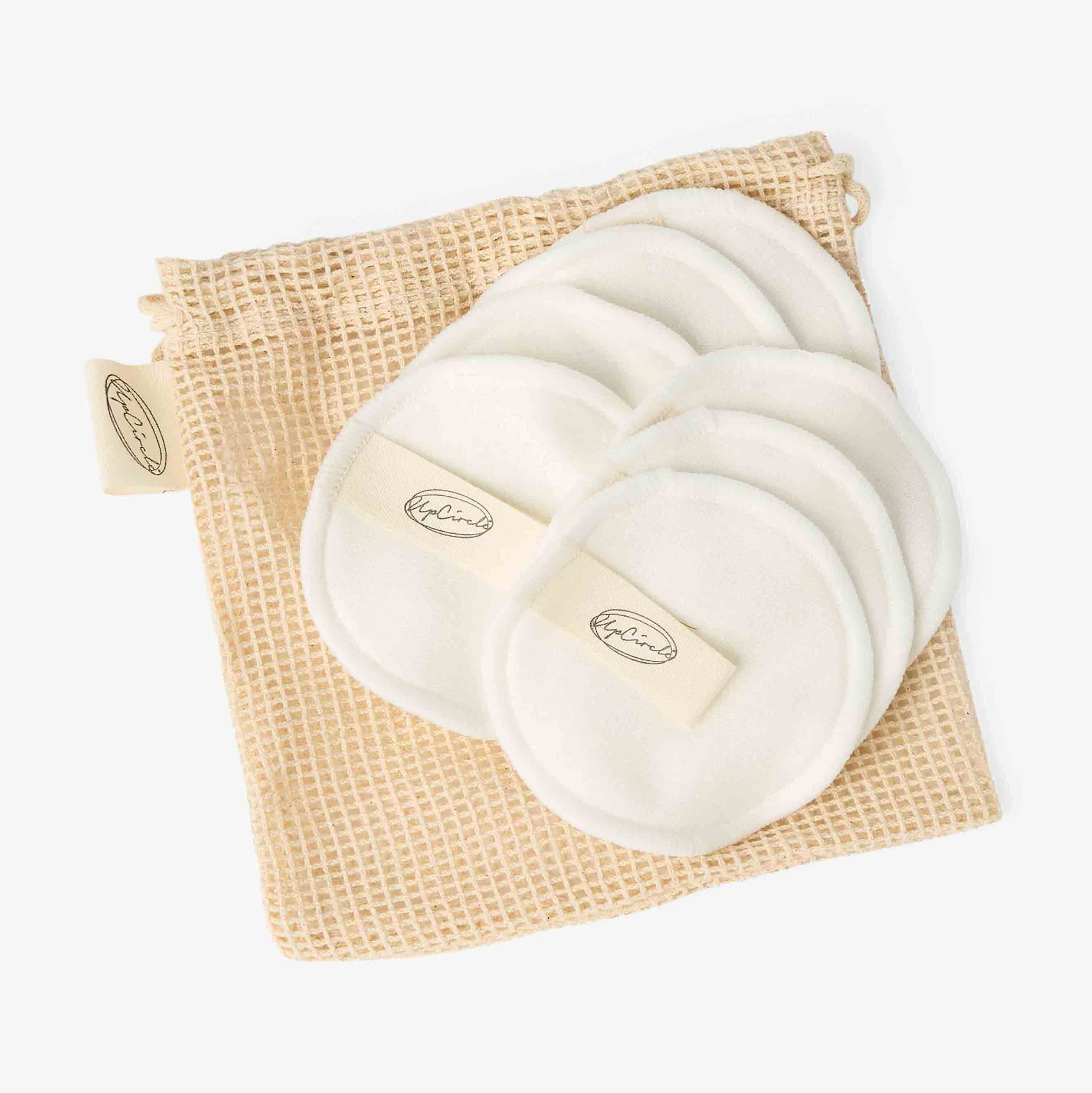 Bamboo + Cotton Plastic-Free Reusable Makeup Pads