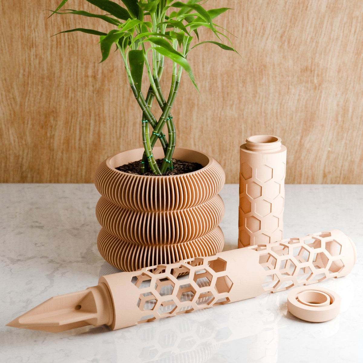 Self Watering Honeycomb Moss Pole MODULAR-3