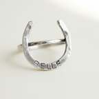Lucky Horseshoe Ring - Large - Handmade to Order