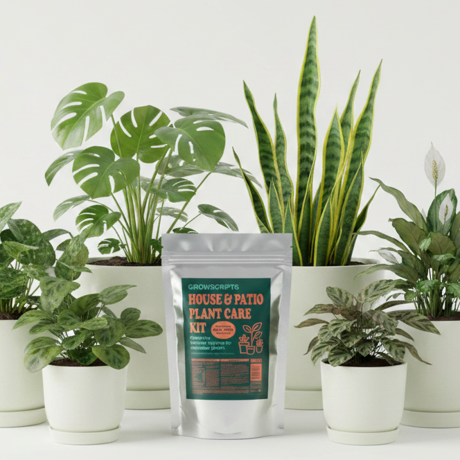 GrowScripts Complete House + Patio Plant Care Kit