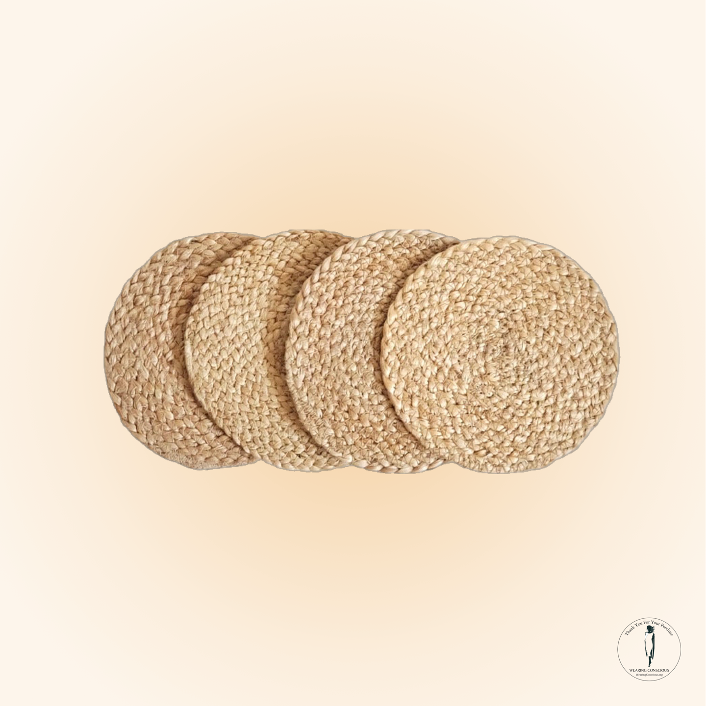 Kata Natural Coaster Trivet – Set of 4