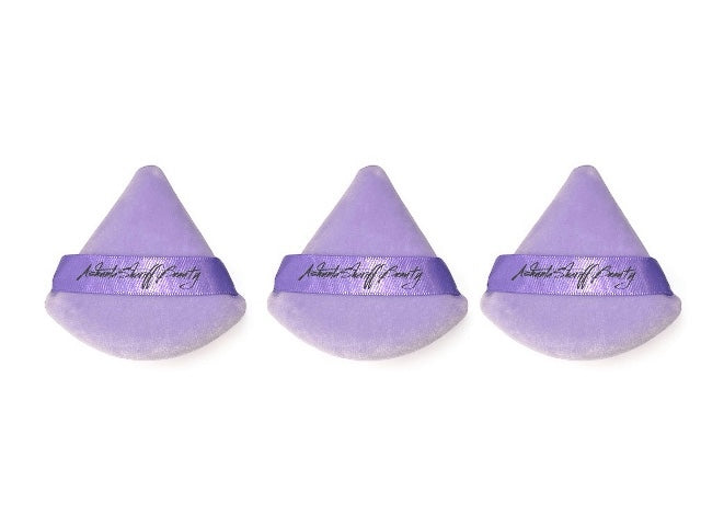 Ashunta Sheriff Beauty Velvet Hypoallergenic Ultra Soft Purple Puffs – 3-Pack