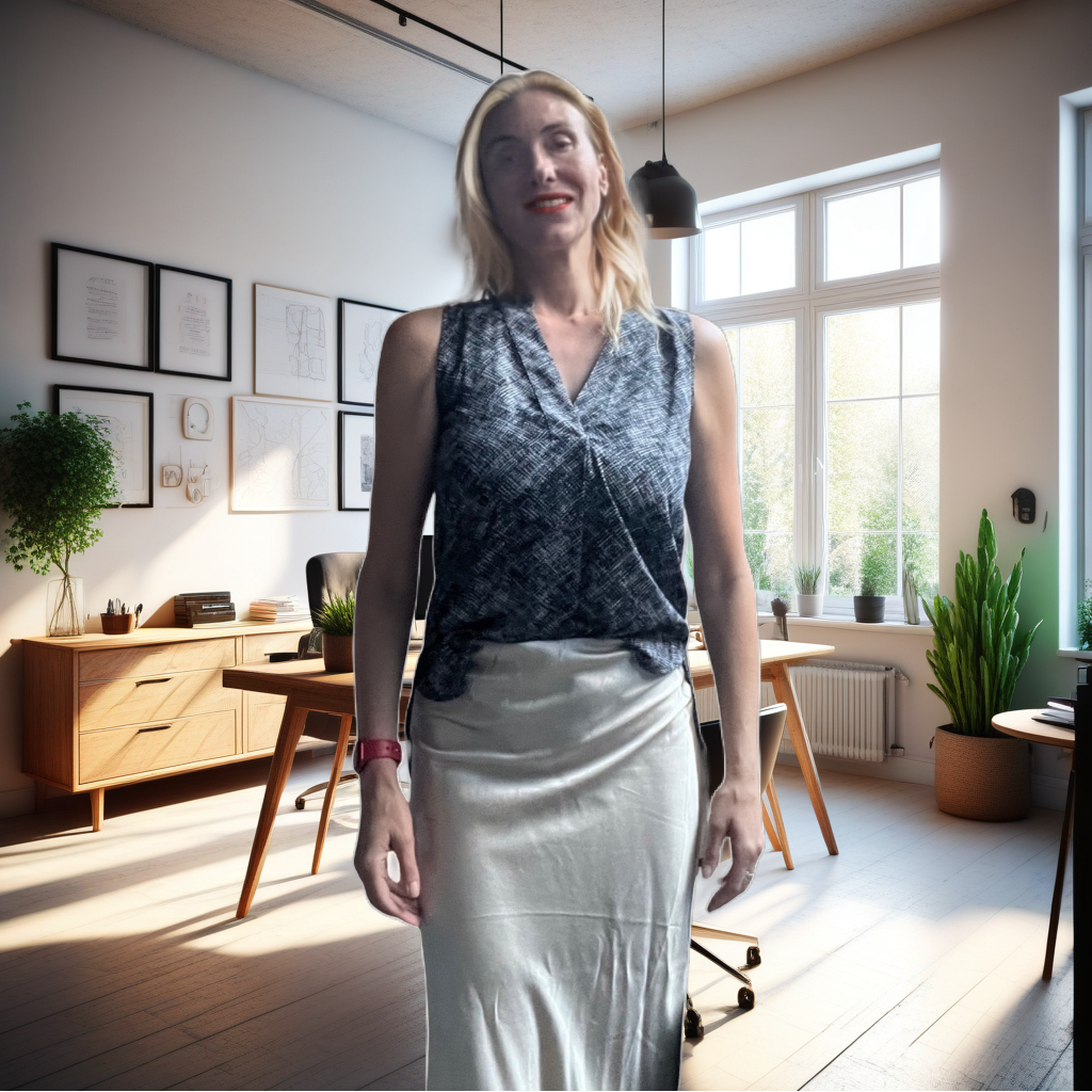 Banana Republic V-Neck High Low Blouse