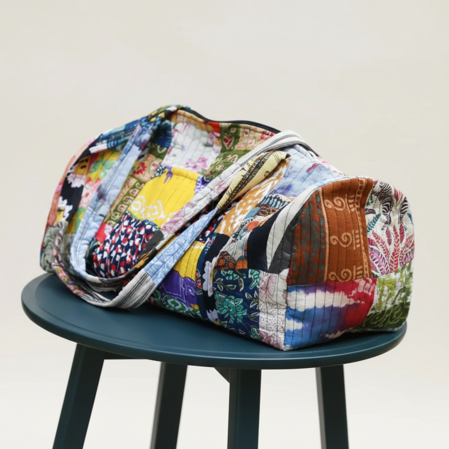 Indie Ella Patchwork Hand Quilted Duffle Bag – Each Bag Is Unique