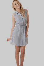 Vintage Cotton Shirt Dress – Size S