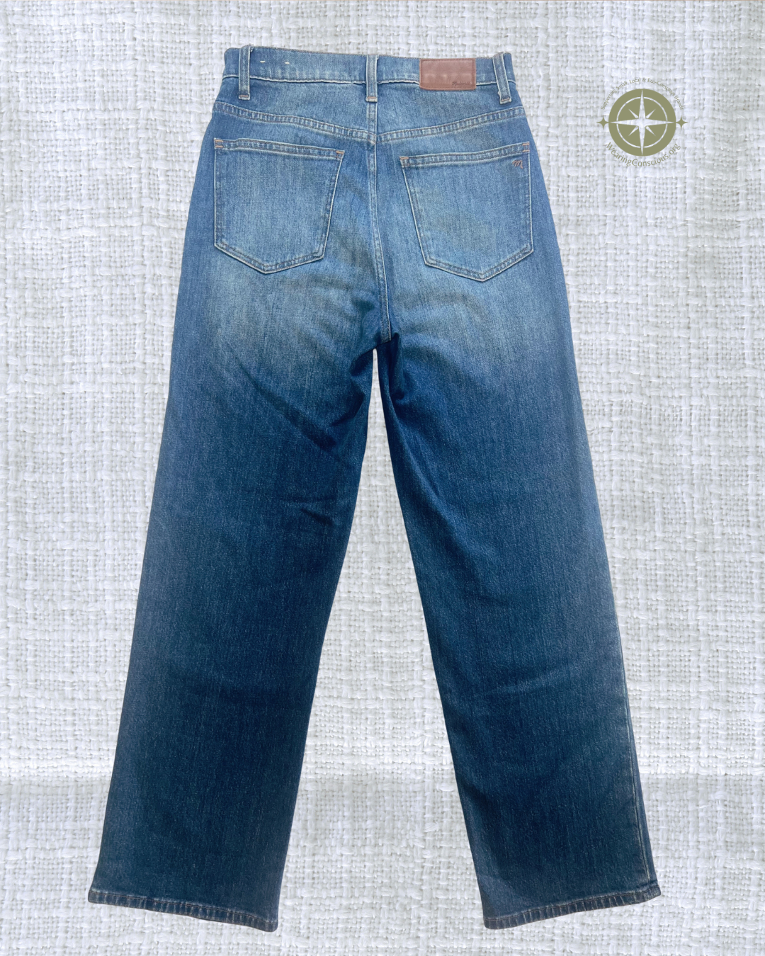 The Madewell CROP Slim Wide Leg Button-Up Jeans