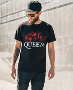The QUEEN Mt. Rushmore Men's Graphic Rocker Tee