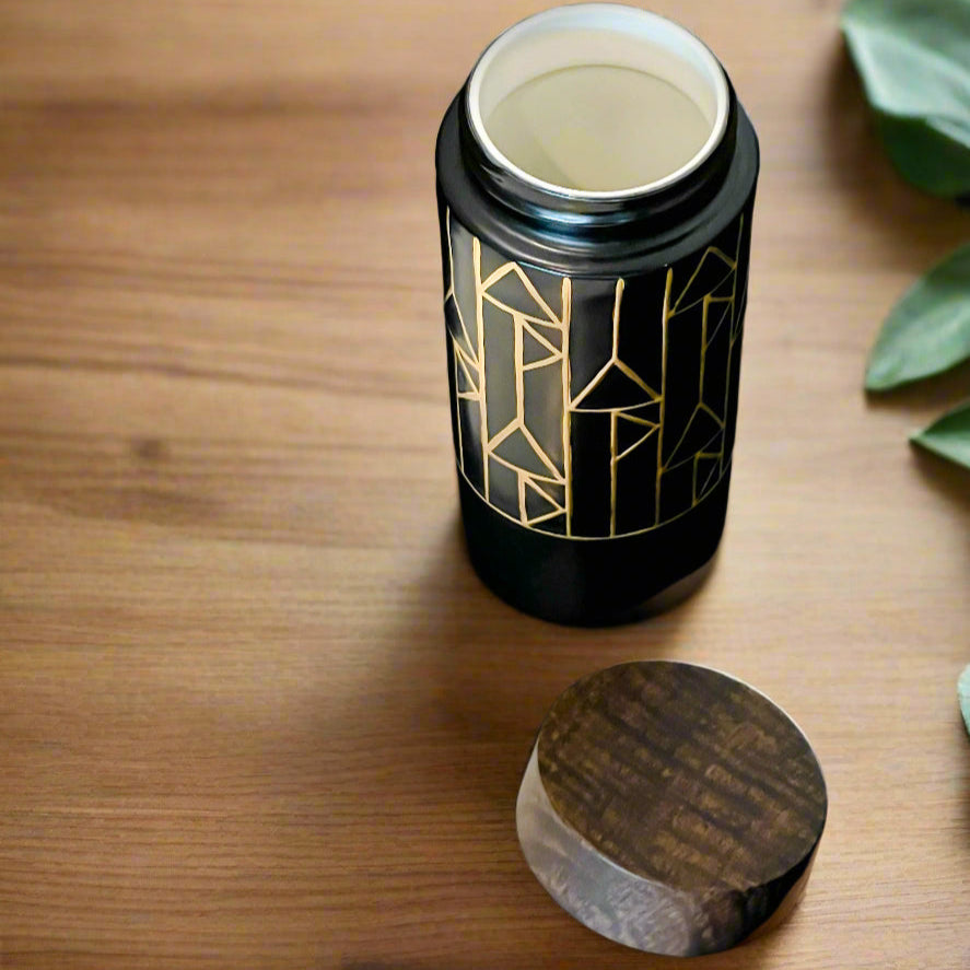 The Alchemical Signs Gold Ceramic Travel Mug-4