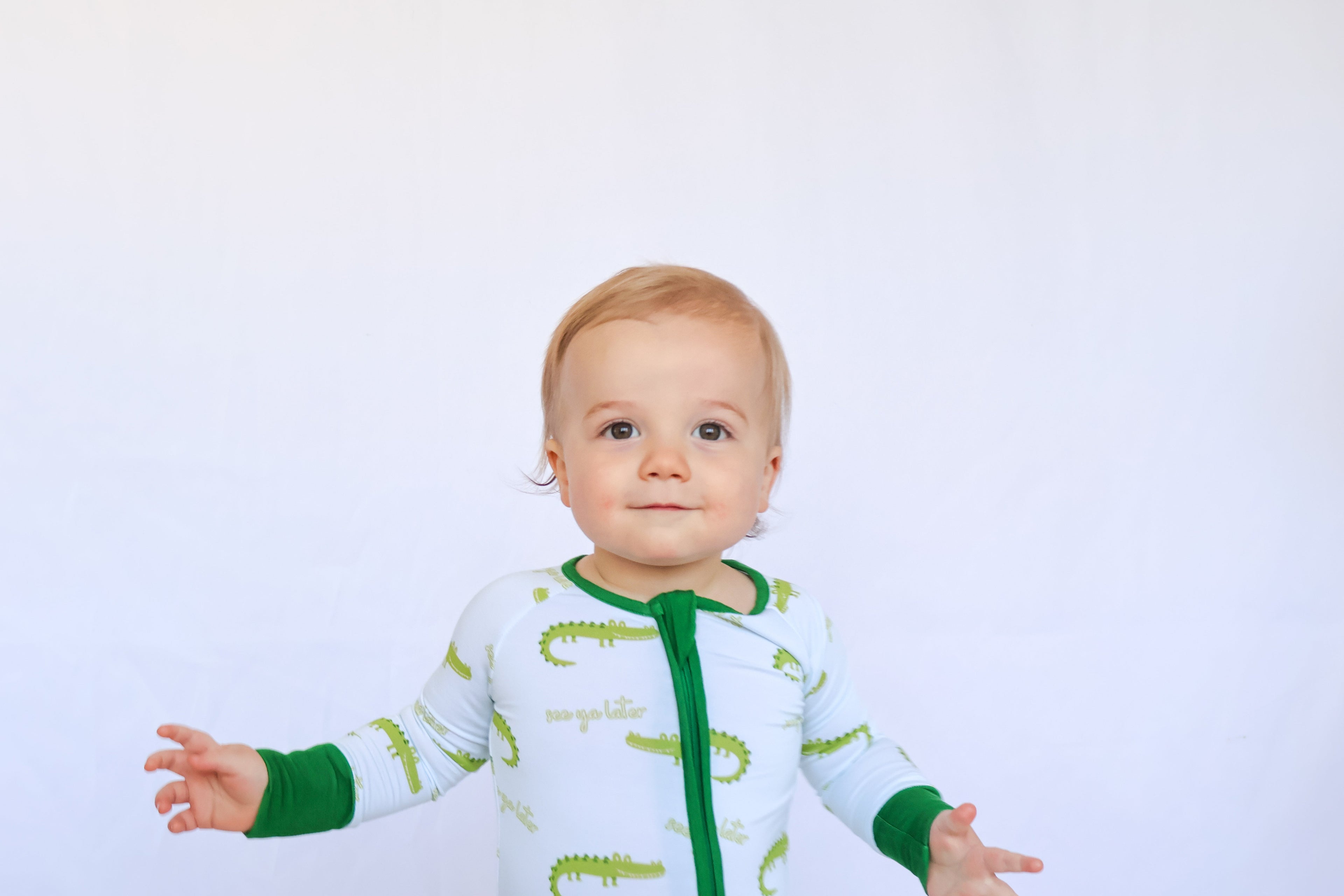 See Ya Later Alligator Bamboo Baby Romper
