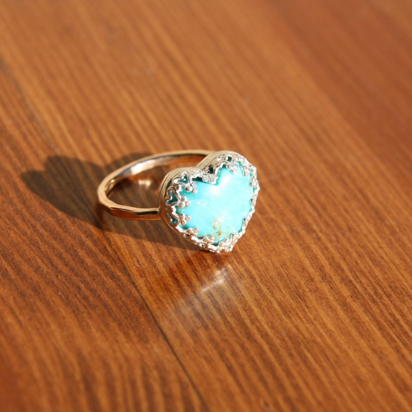 Turquoise Heart Ring #114-3