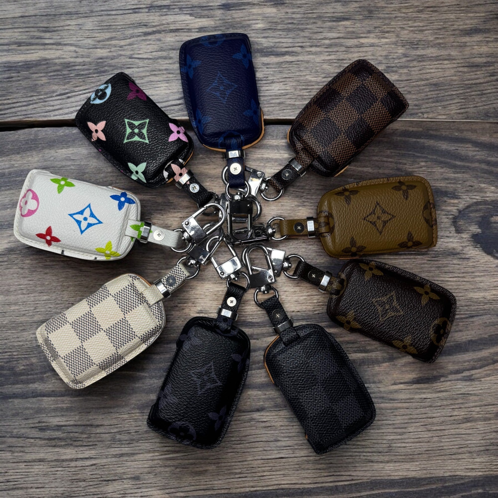 Premium LV Canvas Key Case for Mazda – Handmade from Authentic Upcycled Louis Vuitton