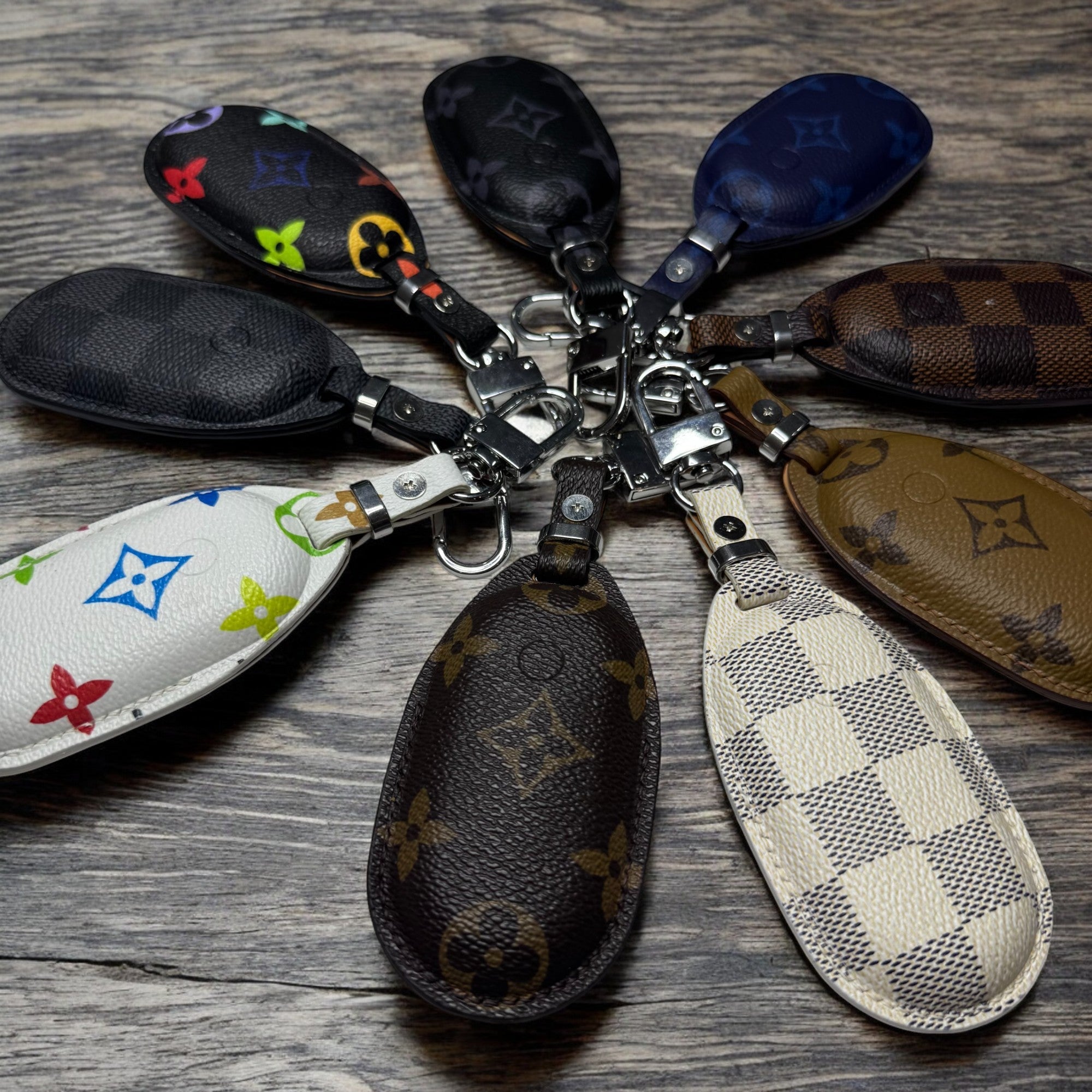Premium LV Canvas Key Case for Mercedes-Benz – Handmade from Authentic Upcycled Louis Vuitton