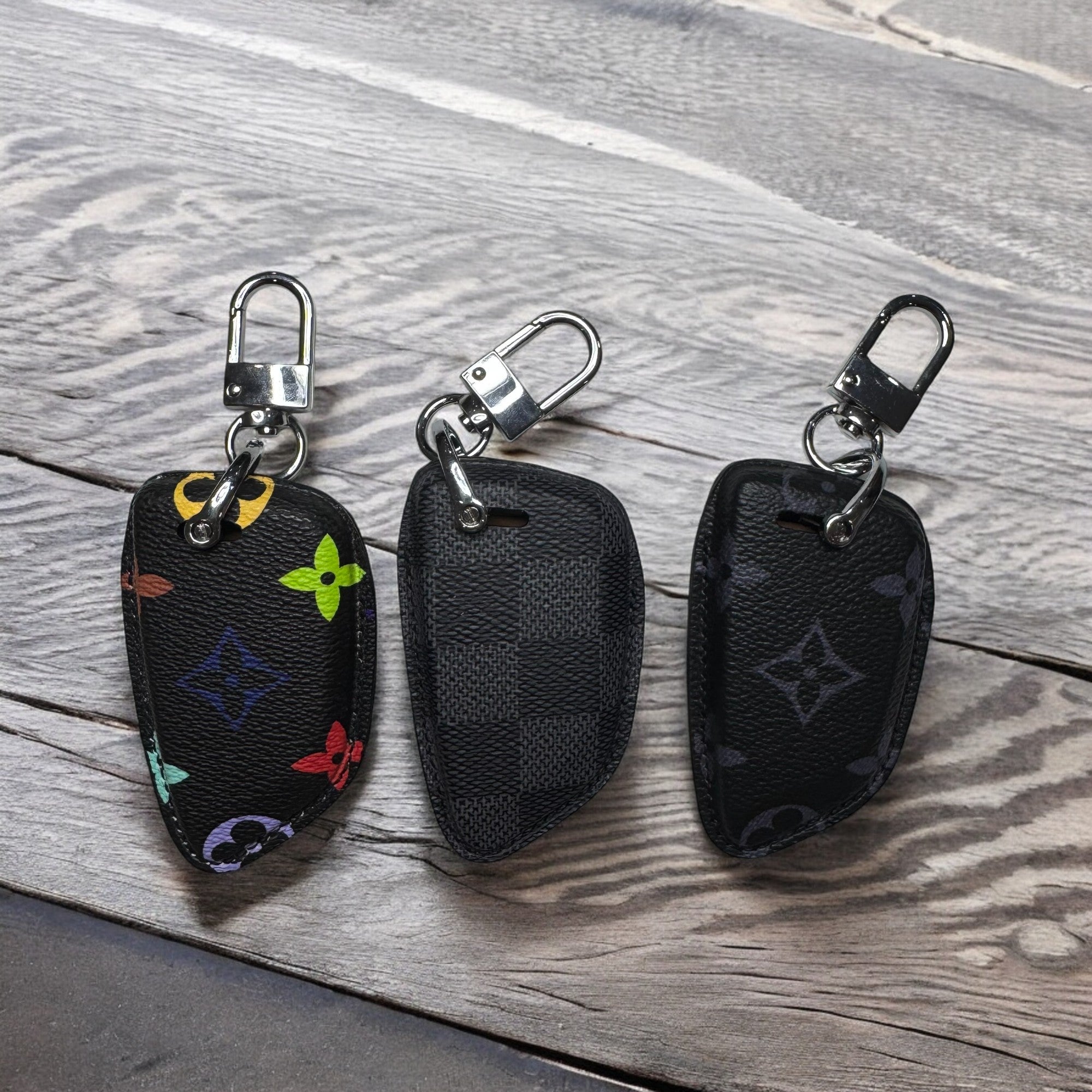 Premium Louis Vuitton Canvas Key Case for BMW – Handmade from Authentic Upcycled Louis Vuitton