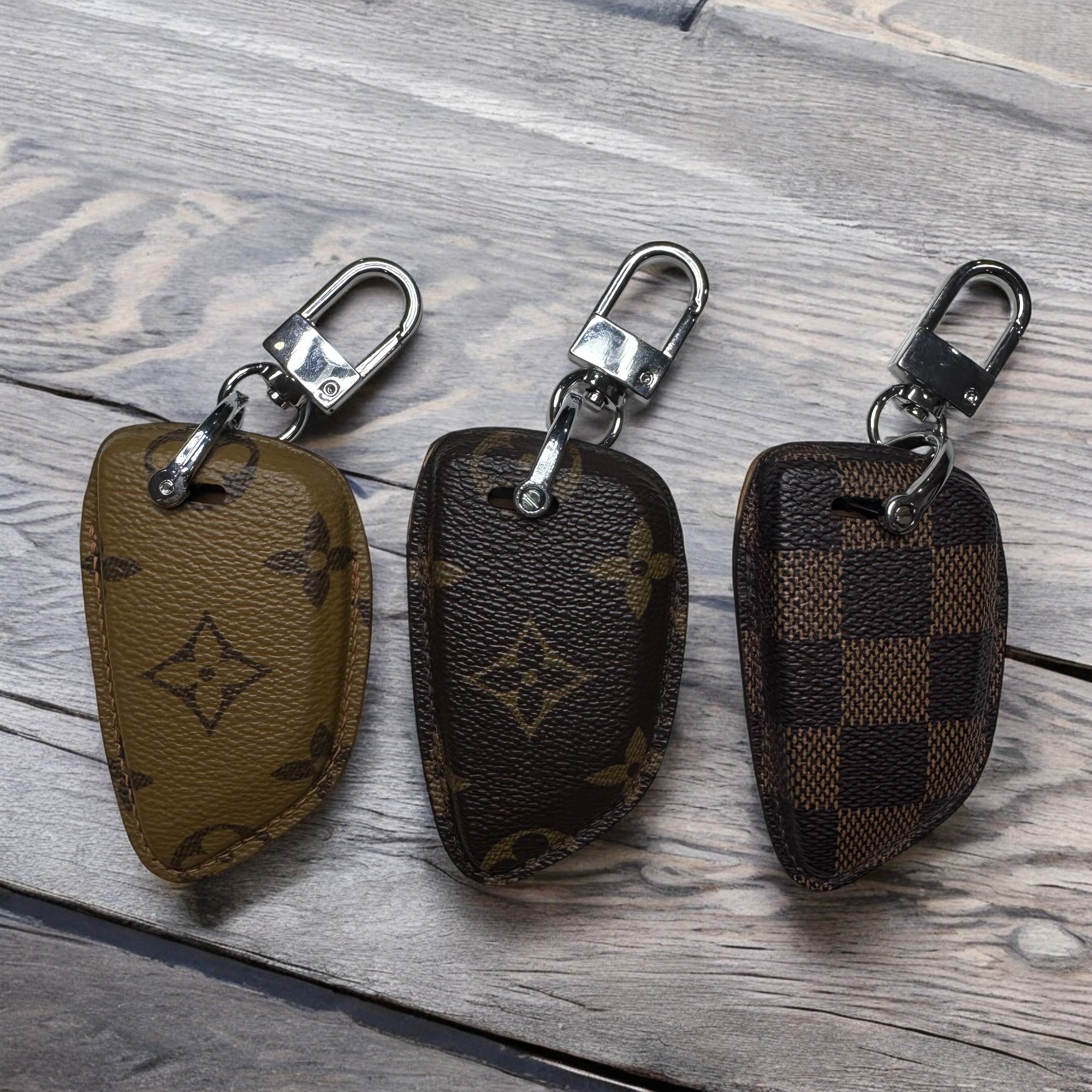 Premium Louis Vuitton Canvas Key Case for BMW – Handmade from Authentic Upcycled Louis Vuitton