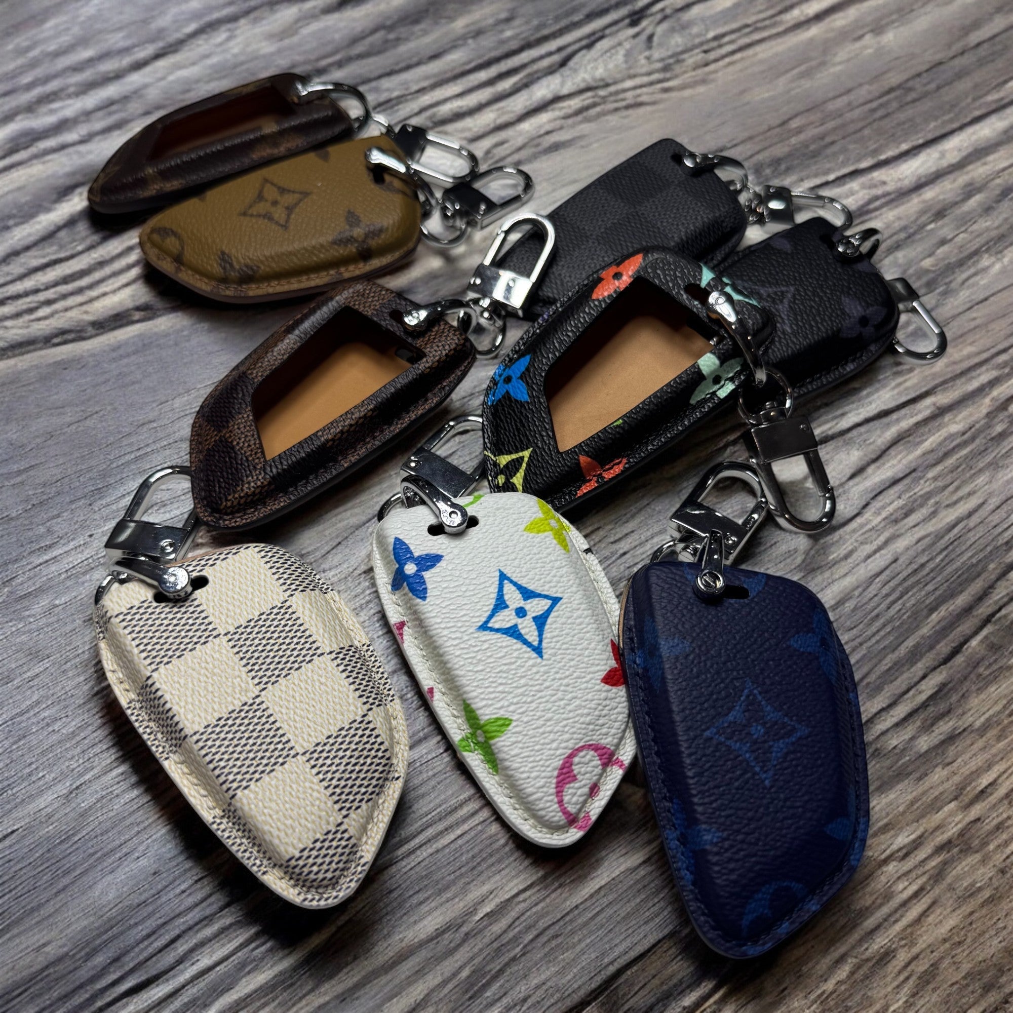 Premium Louis Vuitton Canvas Key Case for BMW – Handmade from Authentic Upcycled Louis Vuitton