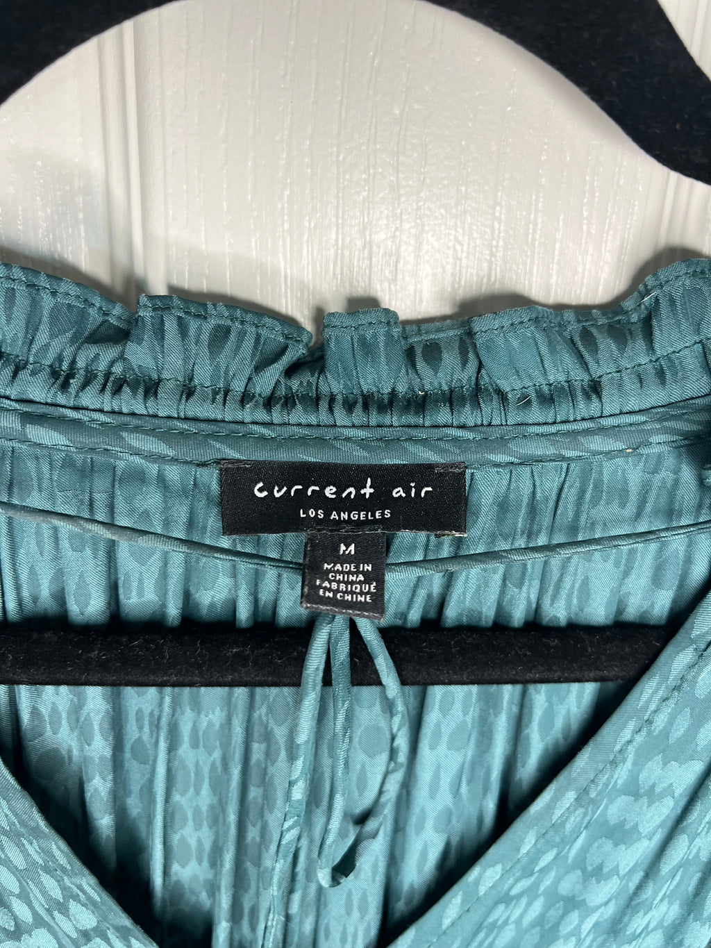 Anthropologie Current Air Pleated Tiered Jacquard Mini Dress – Jade Green