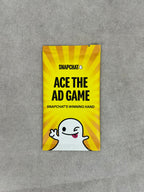 The ACE THE AD Snapchat Card Game