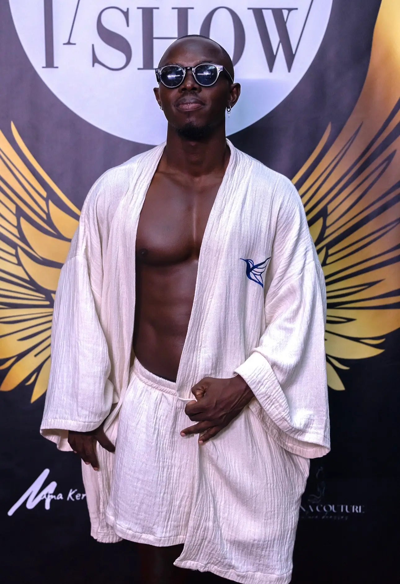 Men's Turkish Cotton Robe Set – White