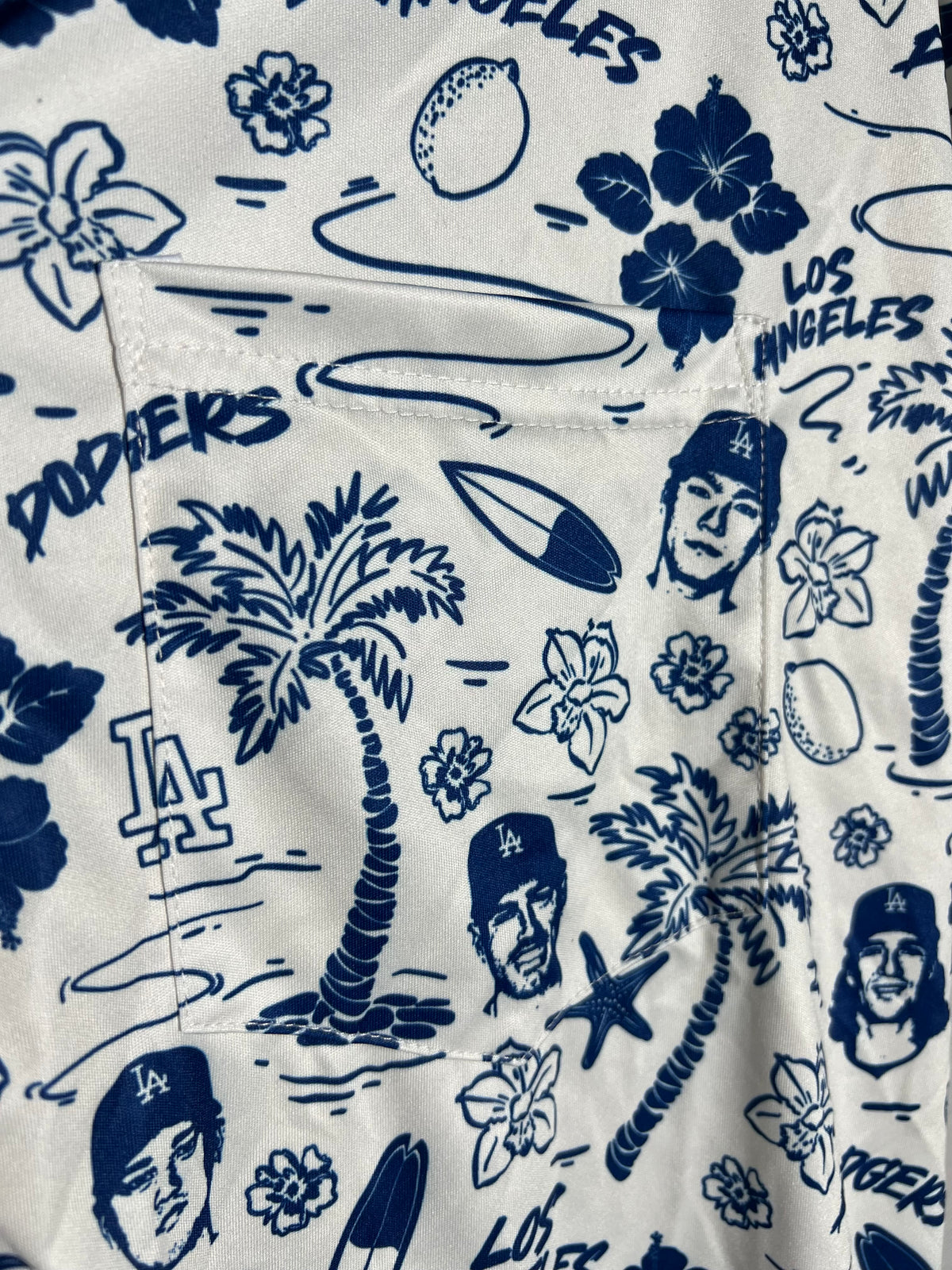 The KINGS HAWAIIAN x LA DODGERS Men's Hawaiian Shirt