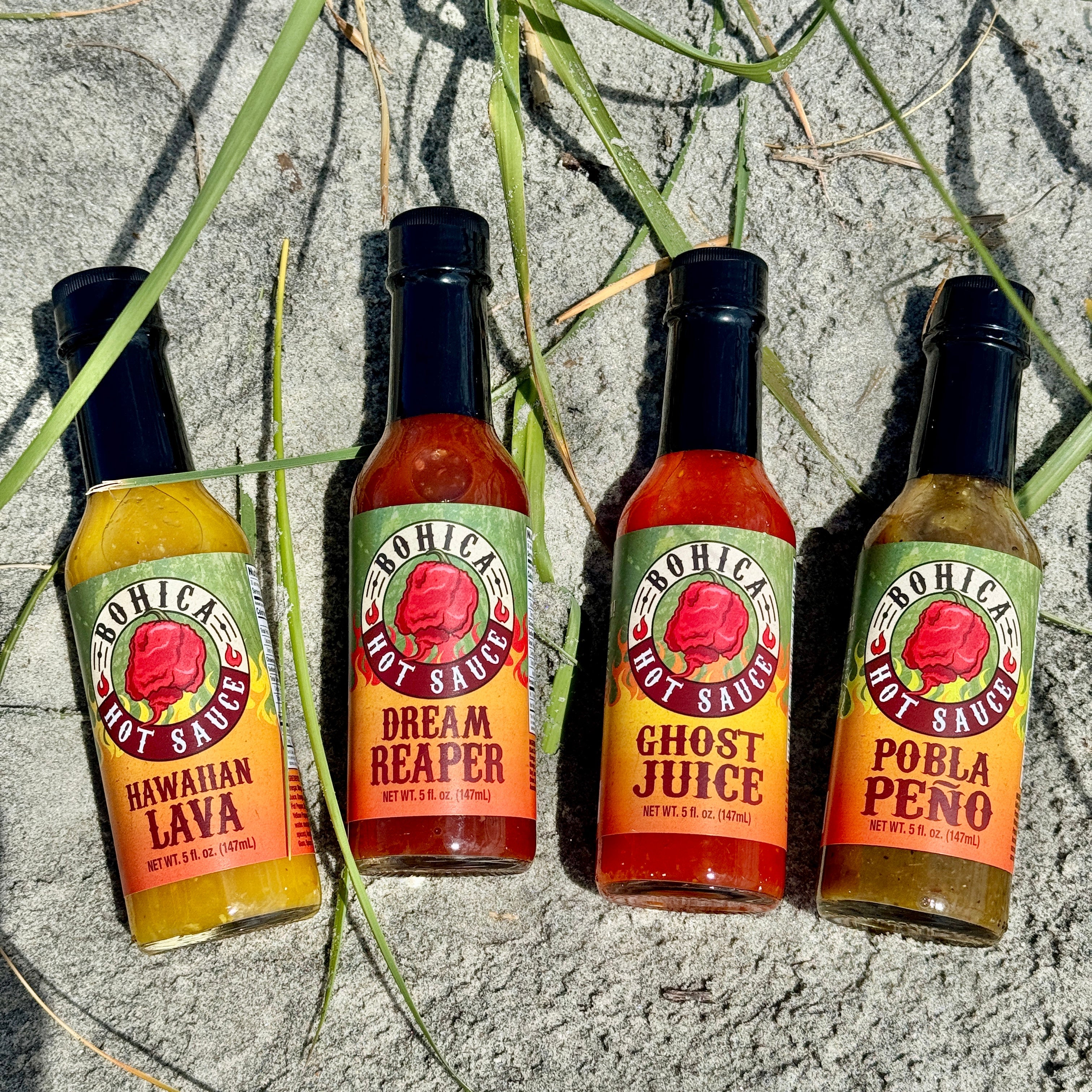 The Bohica Hot Sauce FULL SET 4-Pack
