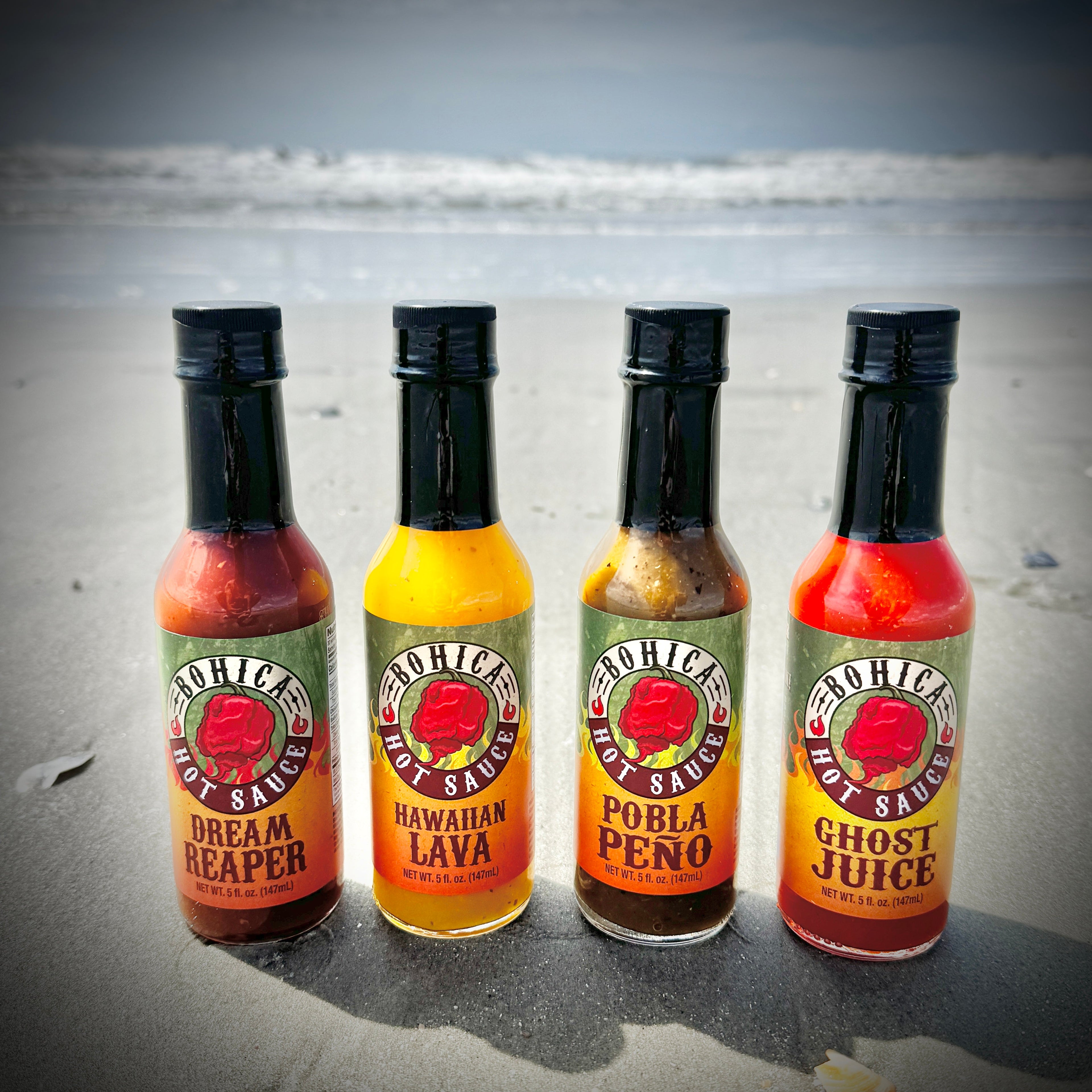 The Bohica Hot Sauce FULL SET 4-Pack