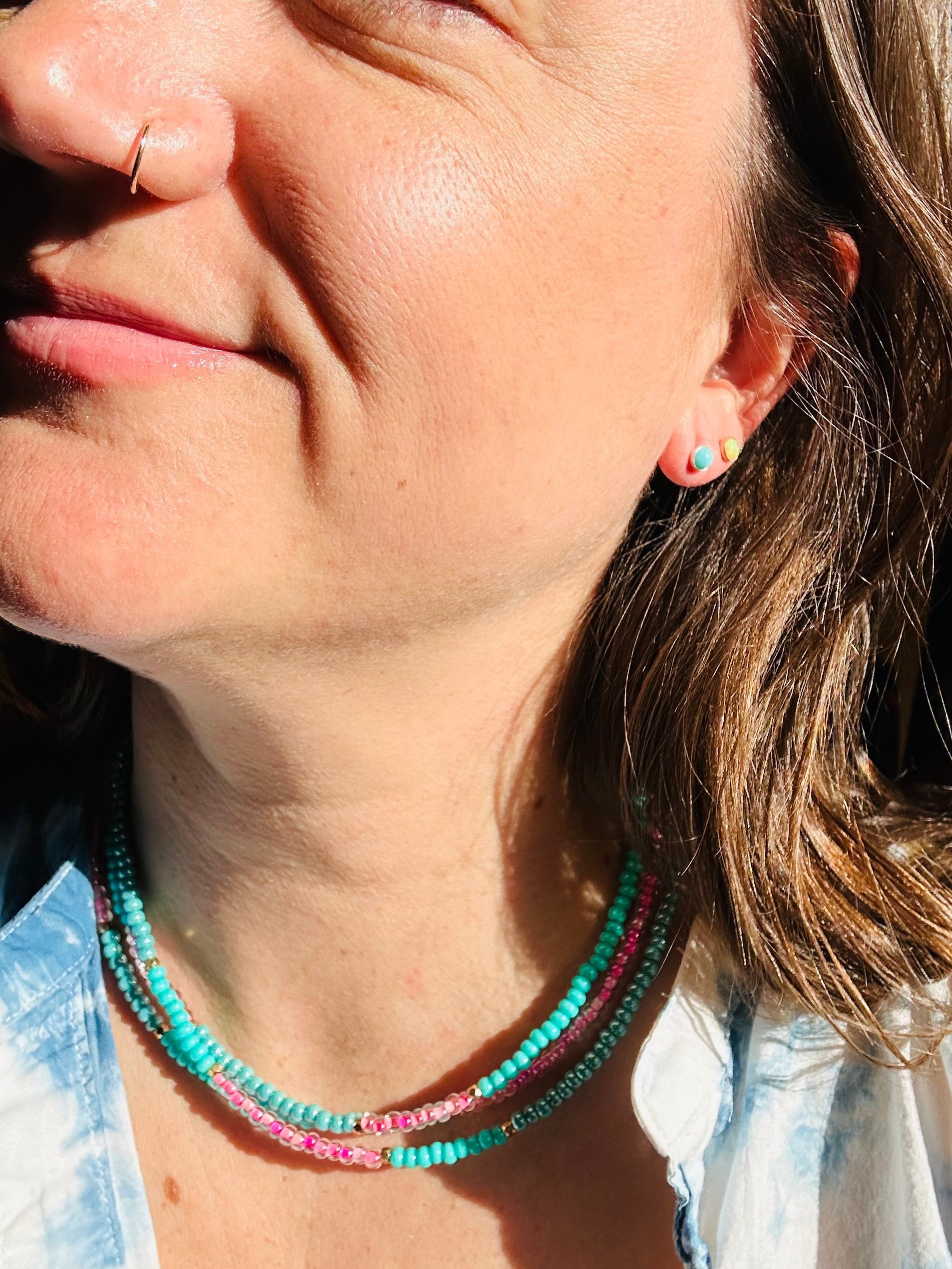 Turquoise Orbit Earrings-4