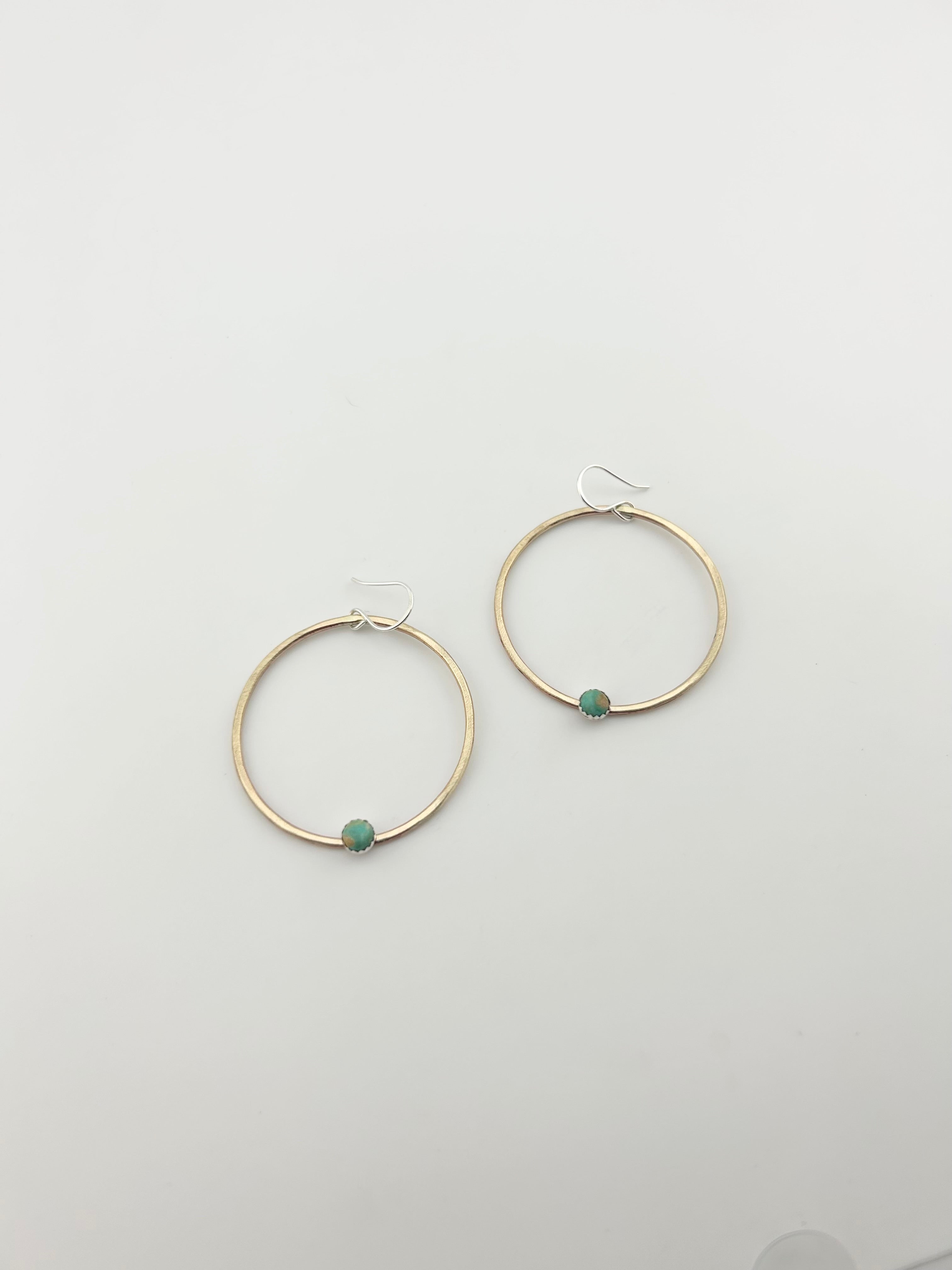 Solstice Hoops – Turquoise-1